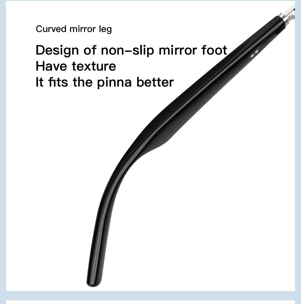 Smart Clear Lens Bluetooth Glasses with HD Calling, Music Playback, Voice Assist