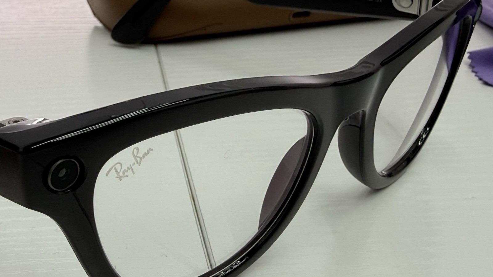 Ray-Ban Meta Skyler (Gen 1), Shiny Black / Clear Used Great Condition