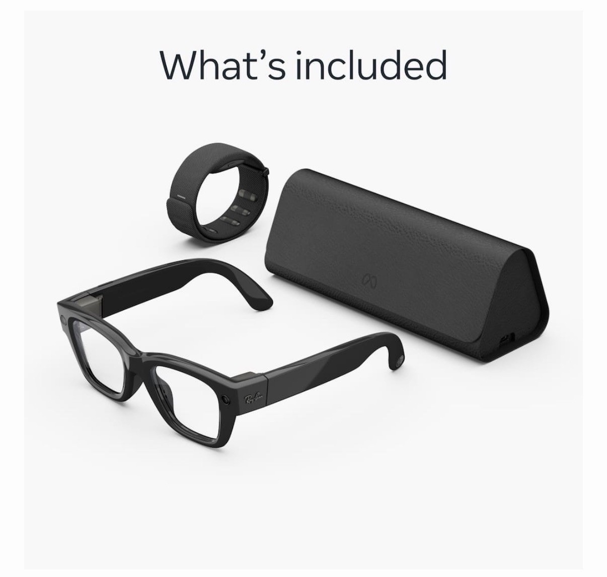 Meta Ray-Ban Display Glasses + Neural Band — Black, Size 1 Band