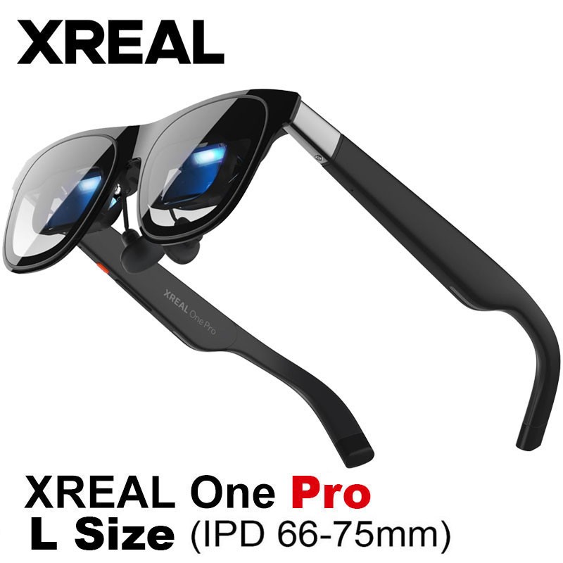 Xreal One Pro Smart AR Glasses w/ X1 Chip 3DoF X-Prism Optics 57°FOV 171″ 120Hz