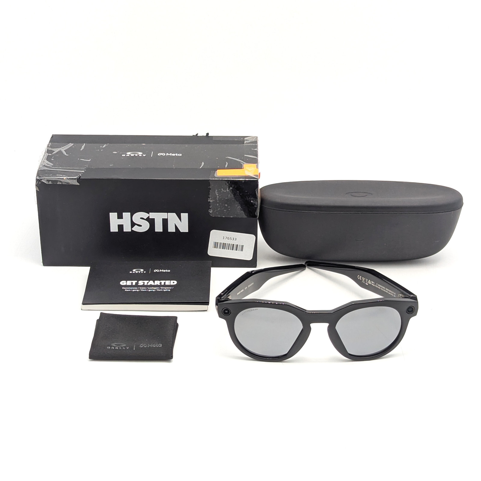 Oakley Meta HSTN Smart Glasses (00W8002) | Black Frames w/ Prizm Black Lenses