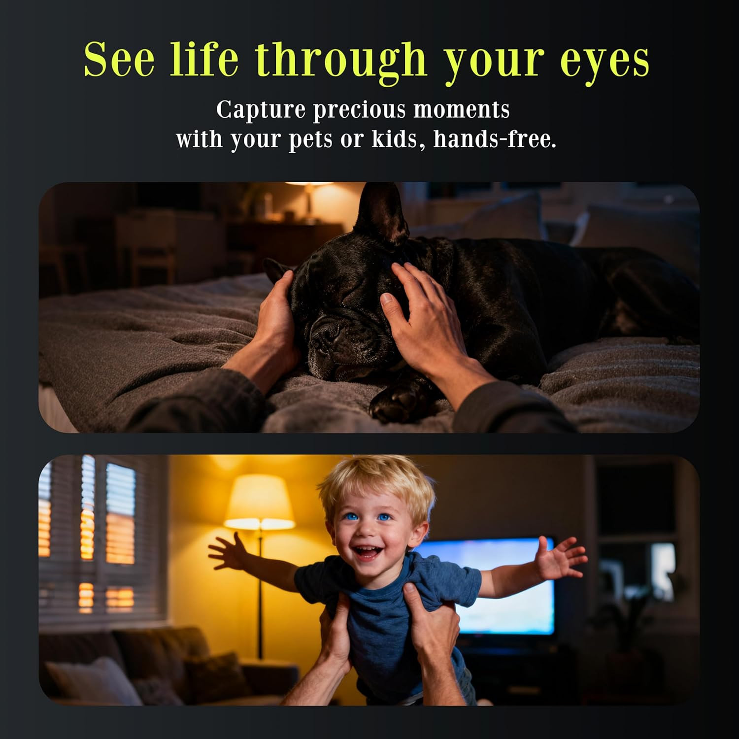 Latest AI Smart Glasses with 4K Camera – Hands-Free Video Recording, Open-Ear Au