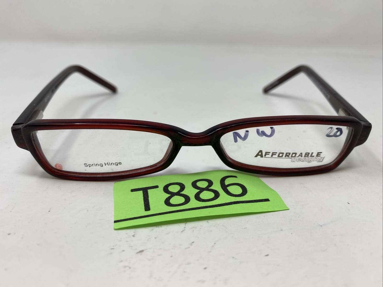 without tags Affordable Designs SANDY BURGUNDY 4915135 Full Rim Eyeglasses F G2U