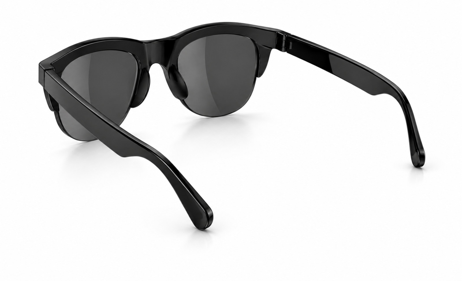 Bluetooth Smart Audio Sunglasses Open Ear Speakers Hands Free Calls UV400 Black