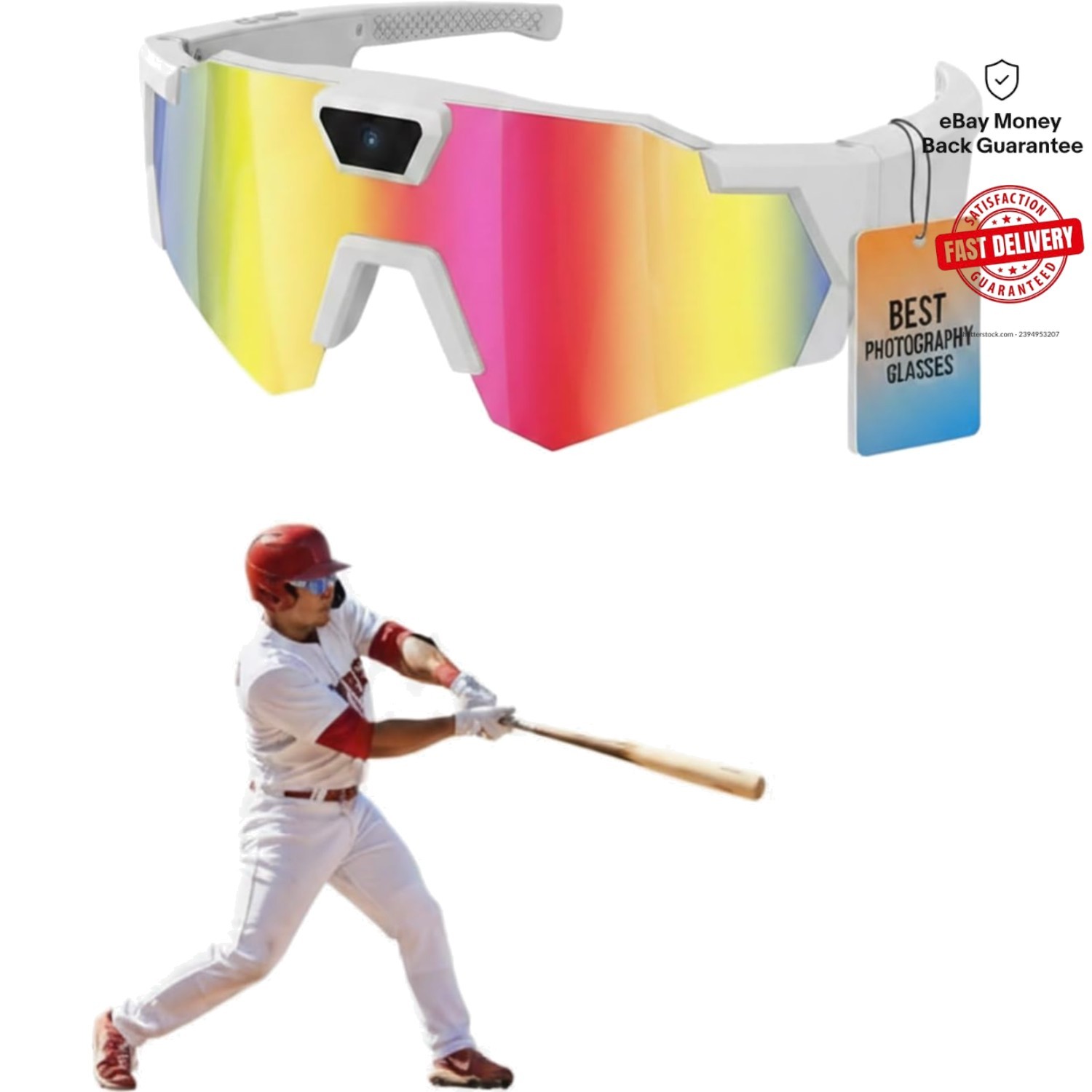 Stylish Smart Camera Sunglasses with Anti-Glare Lens for Sports Enthusiasts