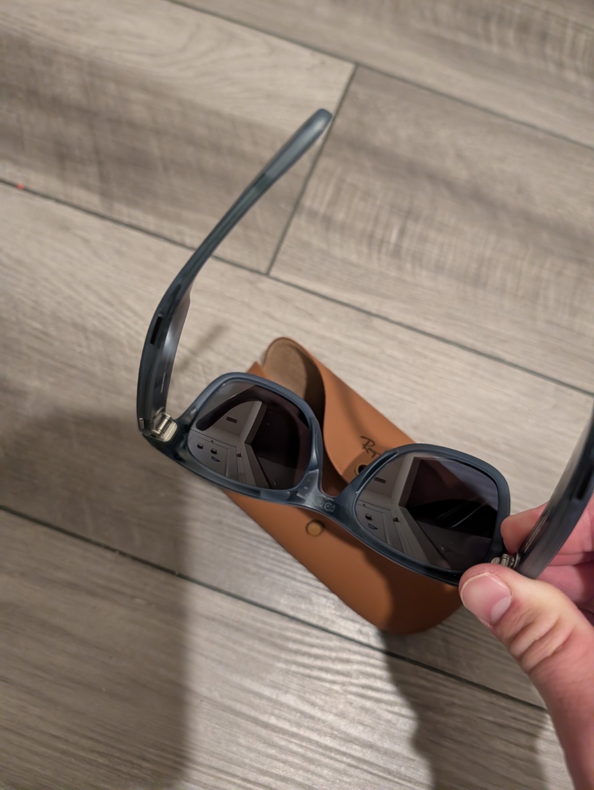 Rayban Meta Smart Glasses Wayfarer Blue See Through Frames