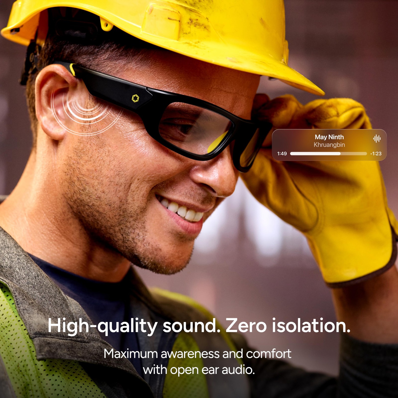 Lucyd Armor Smart Safety Glasses for Men & Women, TR90 Frame, Bluetooth Smart…