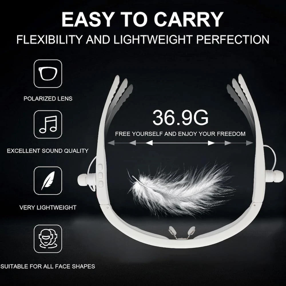 Smart Bluetooth Glasses Outdoor Sport Driving Navigation Polarized Audio Glasses