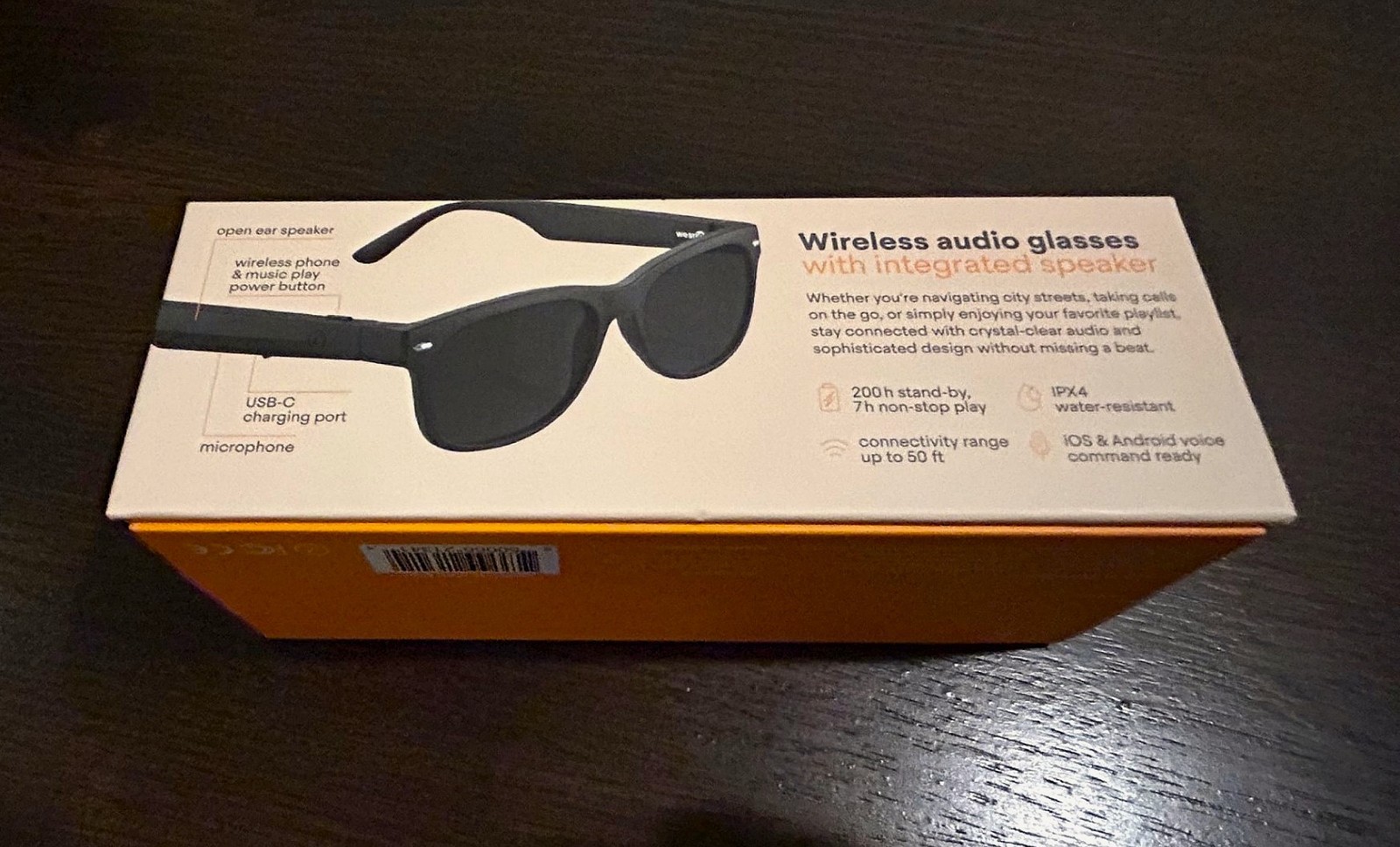 Wear IQ Smart Glasses with wireless phone and music play, UV400