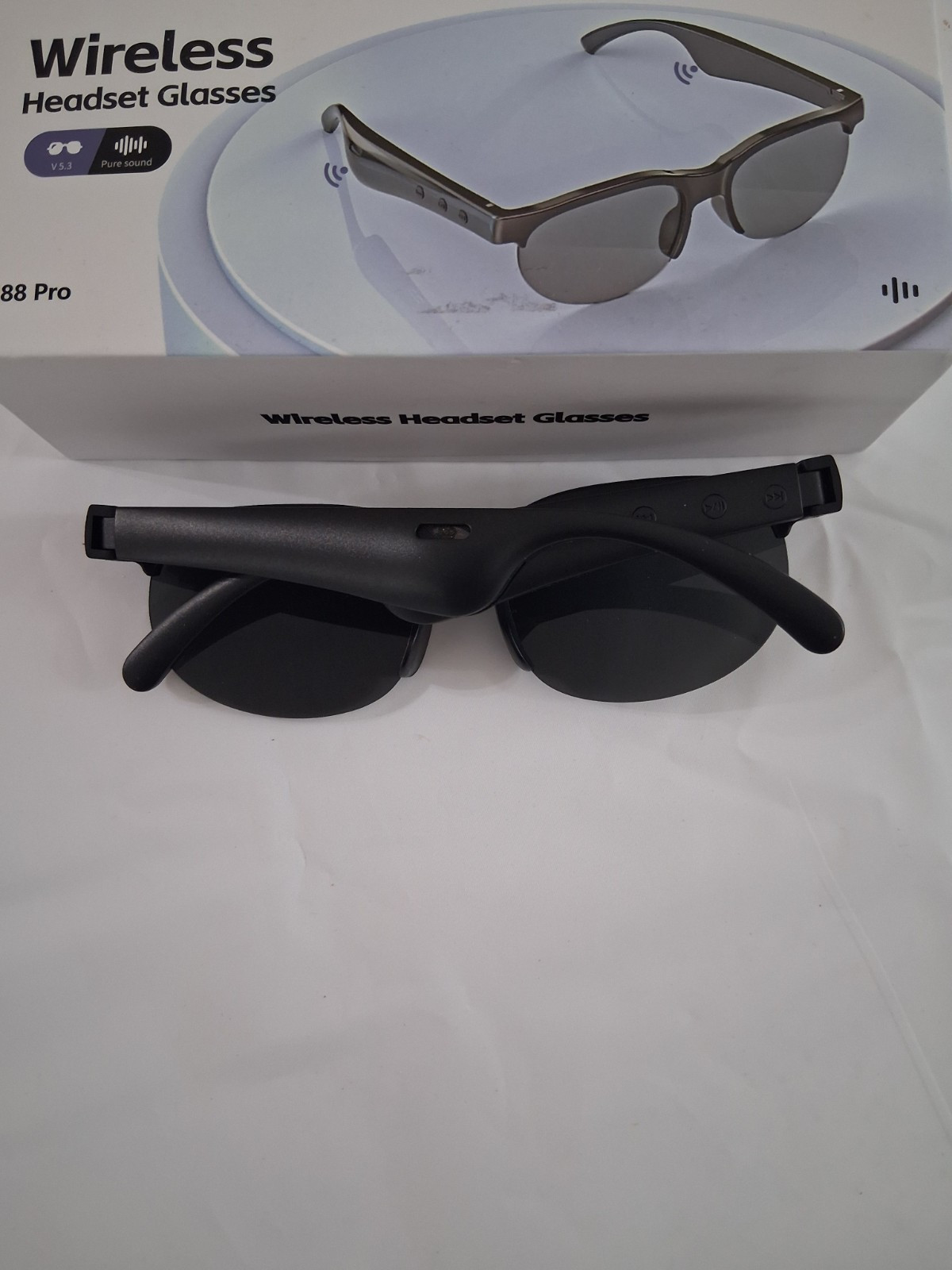 XG88 Pro Wireless Headset Smart Glasses Bluetooth Connectivity