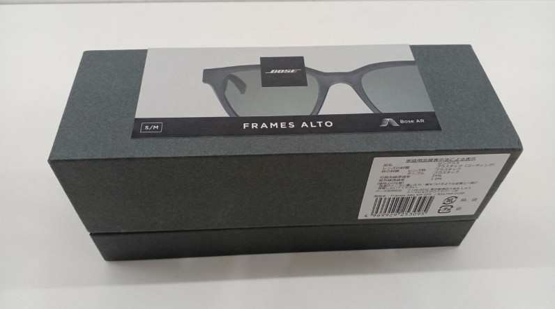 BOSE FRAMES ALTO 831744-0100 Audio Sunglasses S/M GLOBAL FIT Used w/Box Japan