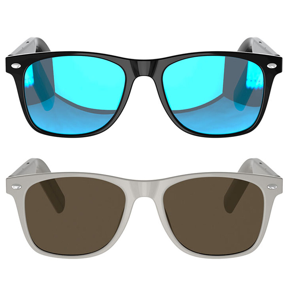 Smart Glasses Bluetooth Sunglasses Open Ear Speaker Headphone 11Hrs Music 2Packs