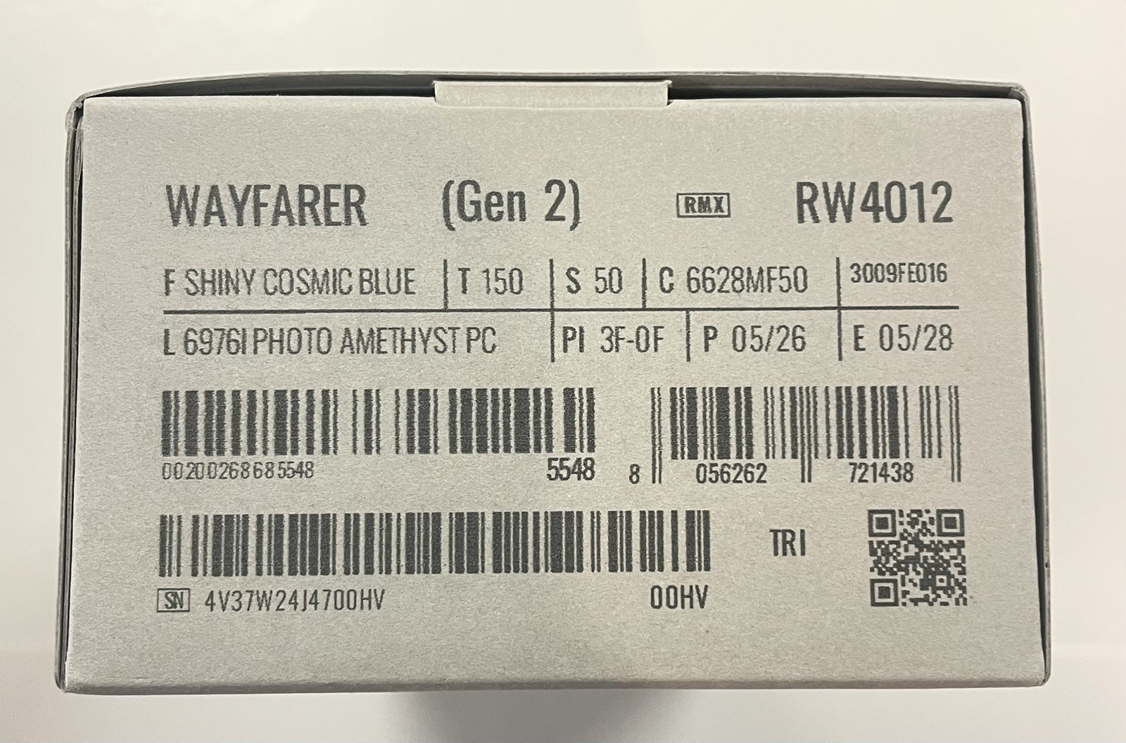 RAY-BAN Meta GEN2 Wayfarer Smart Sunglasses Blue/ Amethyst Transitions Size M