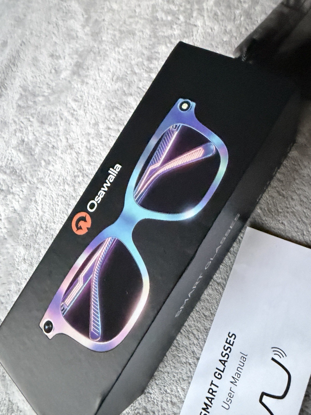 Osawalla Smart Glasses – Black Frame with Green-Tinted Lenses
