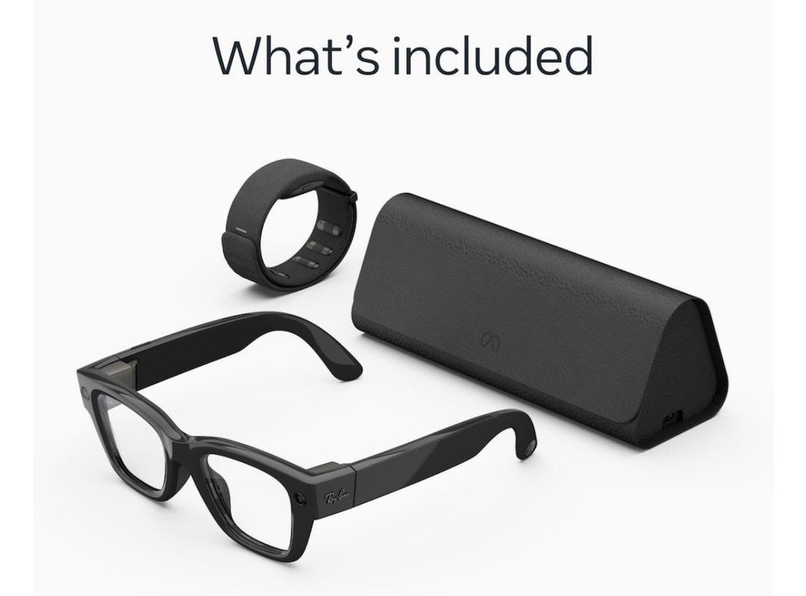 RAY-BAN META DISPLAY AI Glasses SAND- Size LARGE / Neural Band Size 3- L/XL