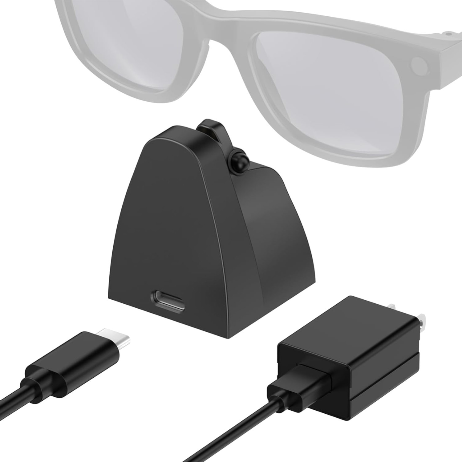 Charging Stand & Cable USB-C Smart Glasses Dock 59″ Charging Cable