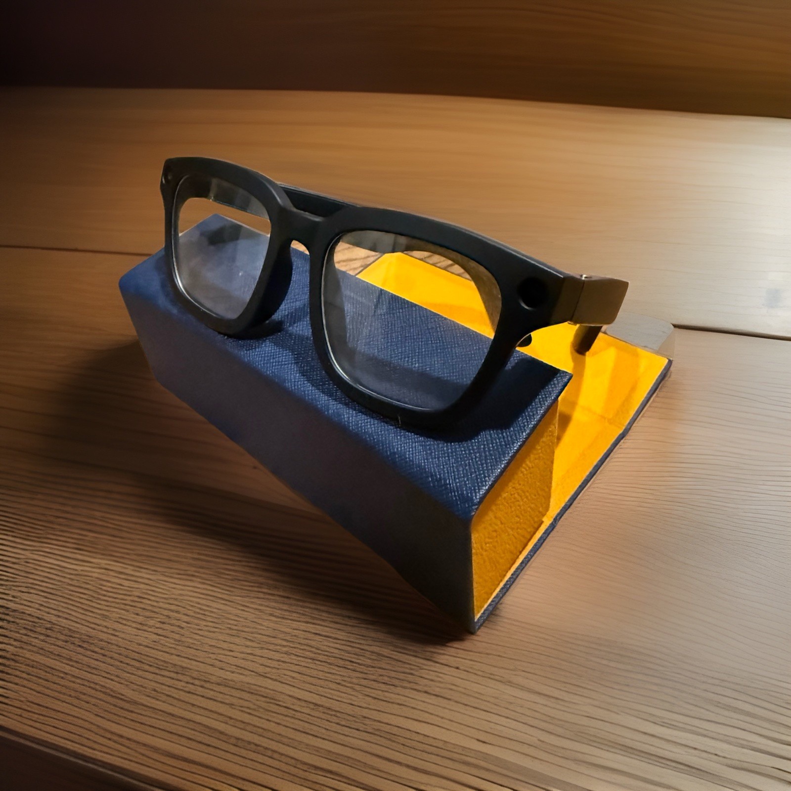 AMZISH G300L Smart Glasses 8MP HD Camera Bluetooth Black Frame