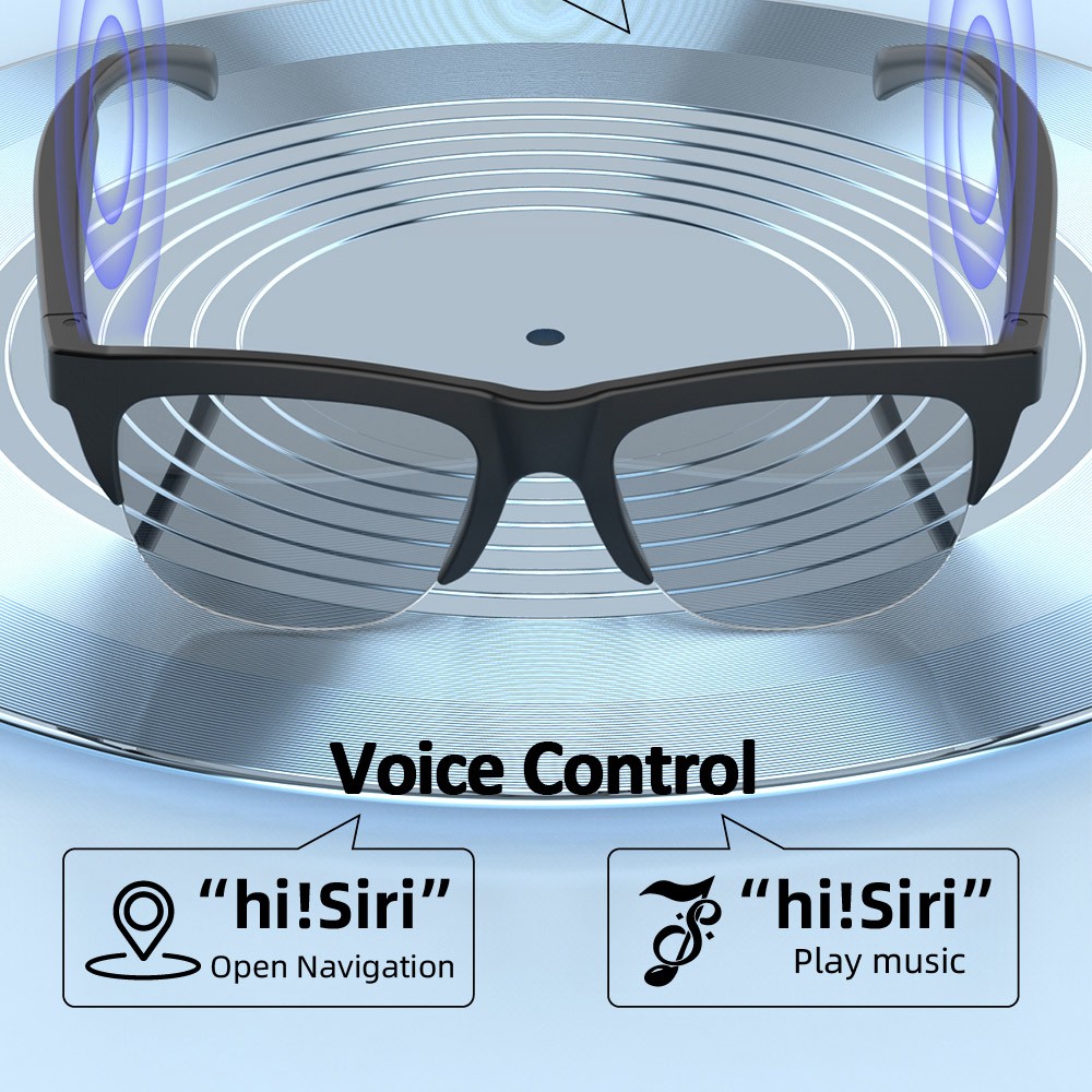 Wireless Bluetooth Glasses Music Headset Audio Hands-free Calls Smart Sunglasses