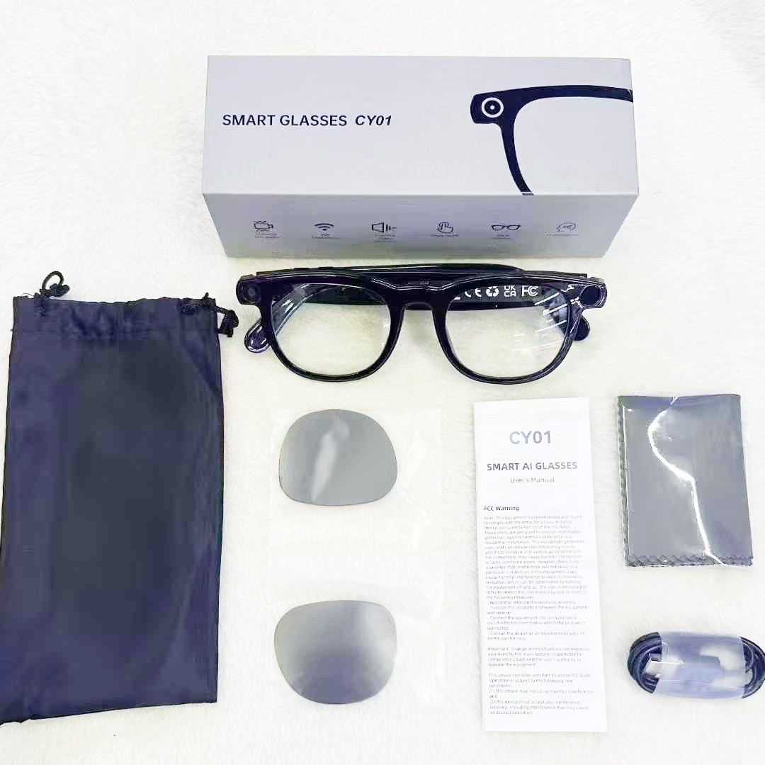 AI Smart Glasses Camera / Photo / Video Recording/ AI Translation Bluetooth 4K H