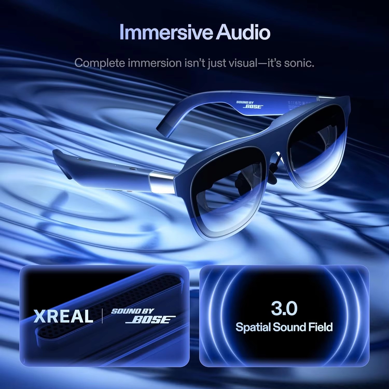 XREAL 1S Smart AR Glasses Portable 3DoF 1200P HD 3D 52° FOV 120Hz 700 Nits OLED