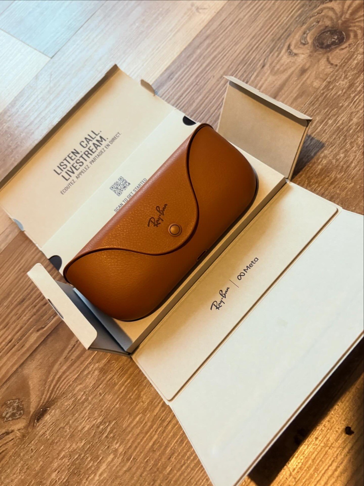 Meta Ray-Ban( Skyler RW4010 )Smart Glasses Shiny Black Excellent Condition.