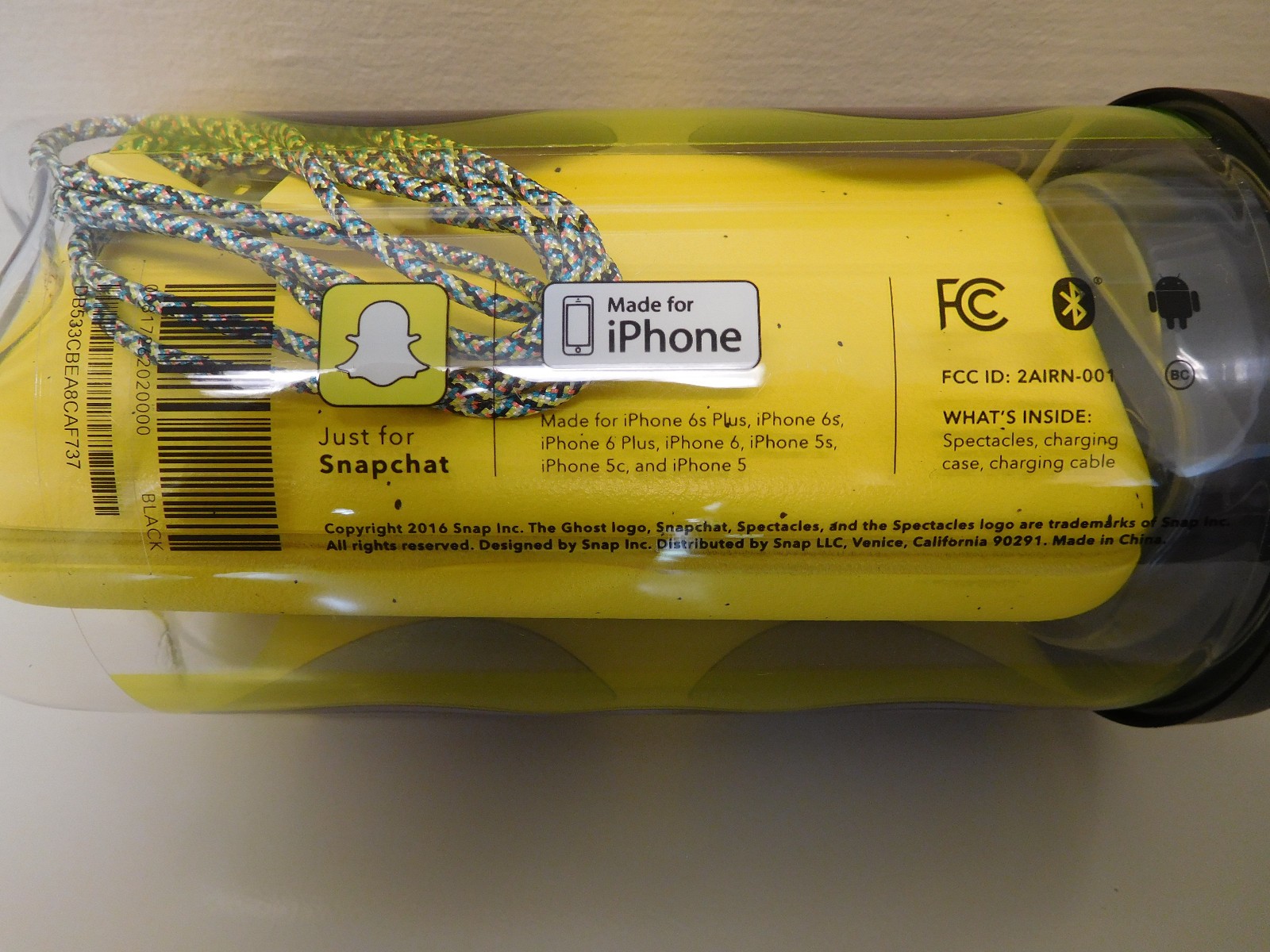 Snapchat Spectacles Glasses with Cable & Cleaning Cloth