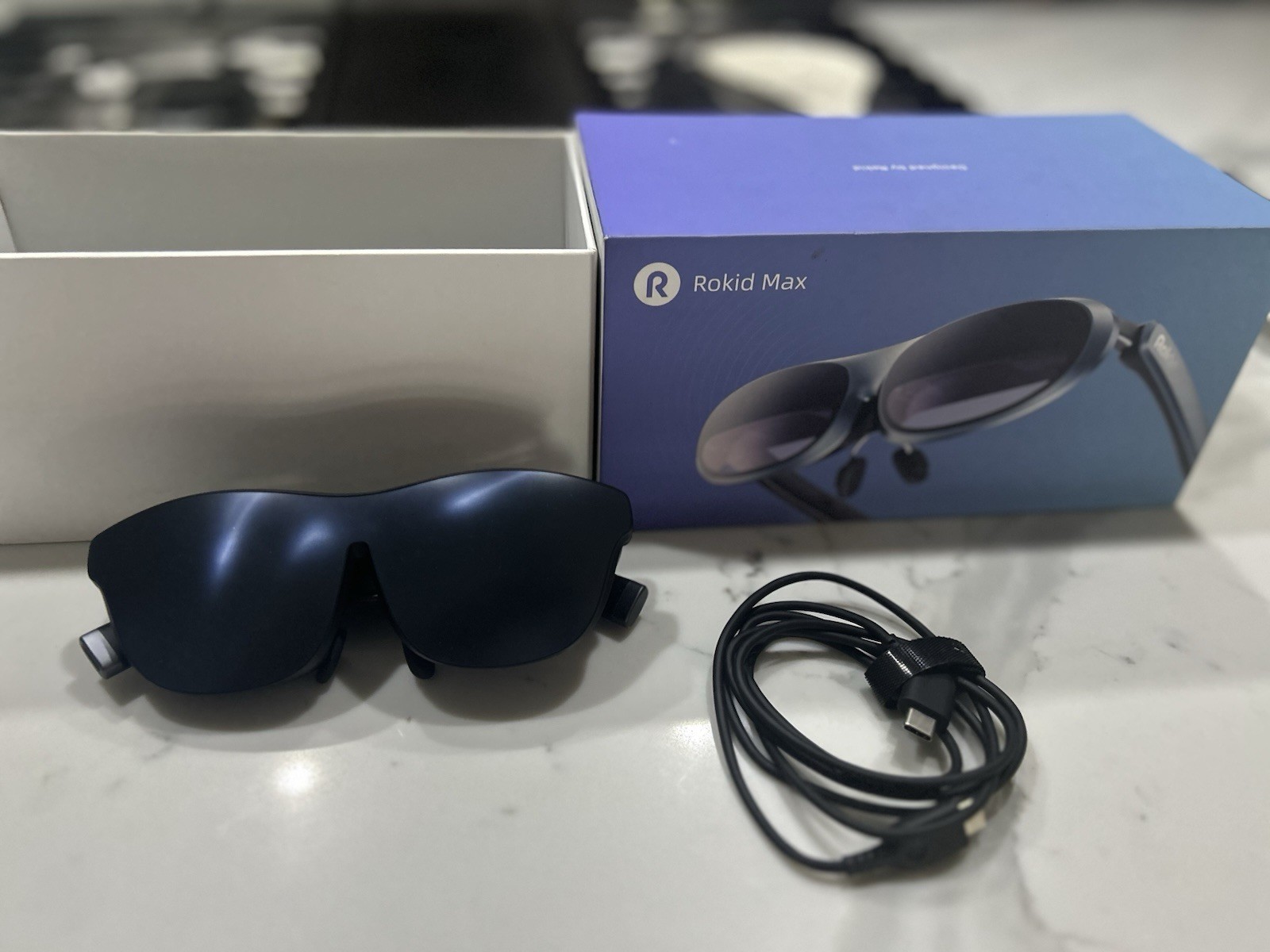 Rokid Max Ar Glasses, RA201 Cinema TV Video Gaming Big Screen Augmented Reality
