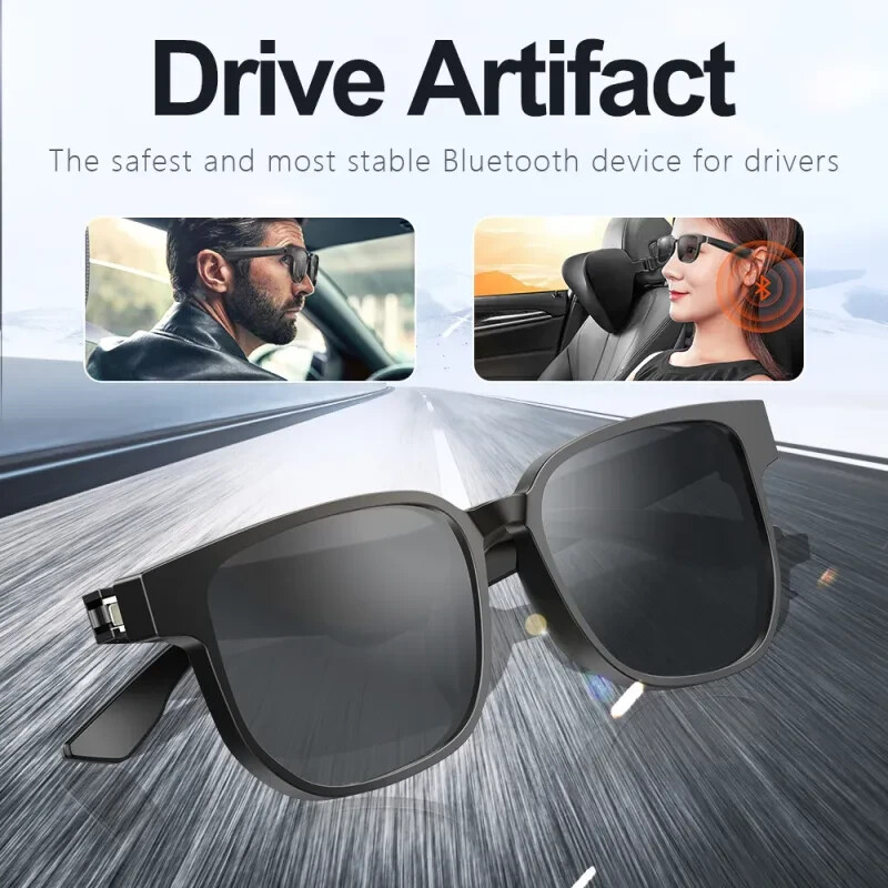 AI-Powered Smart Bluetooth Glasses for Calls, Music, and Outdoor Activities