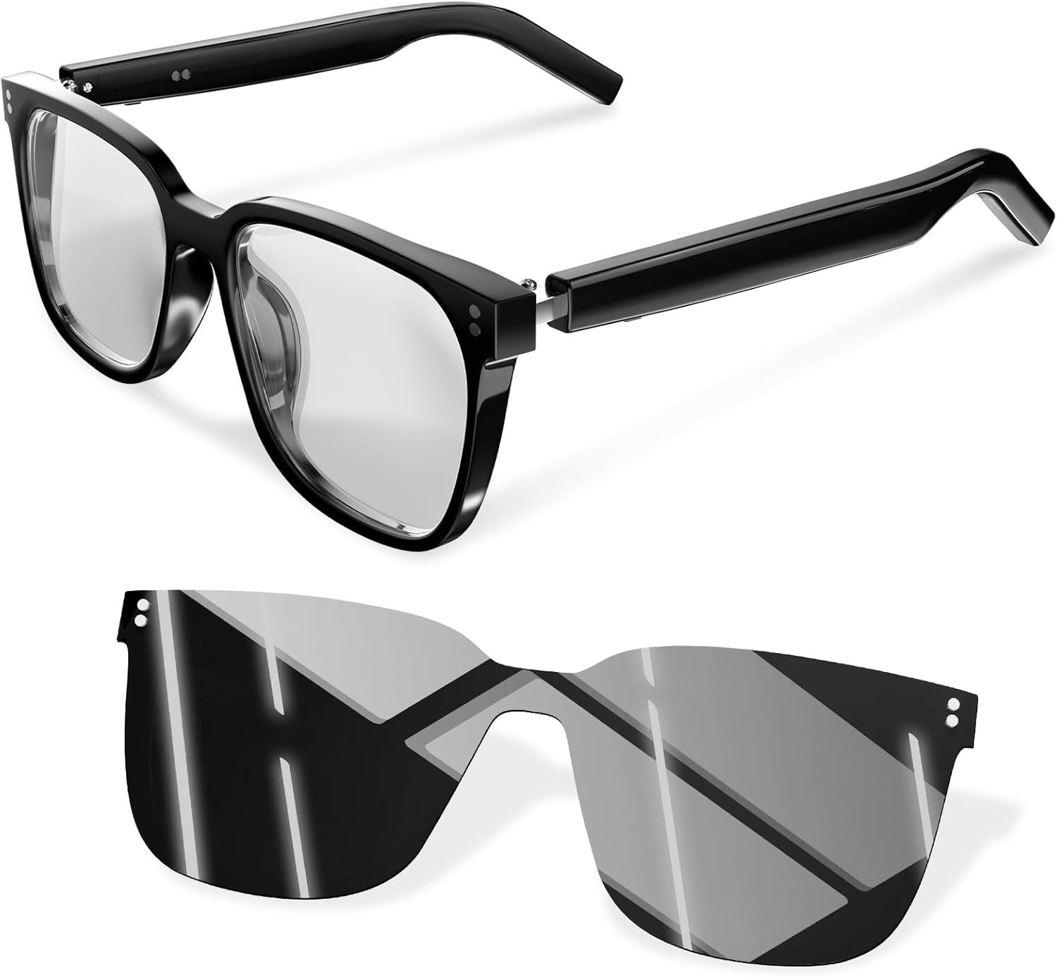 Stylish Smart Glasses with Quick Charge & UV400 Protection for Active Lifestyles