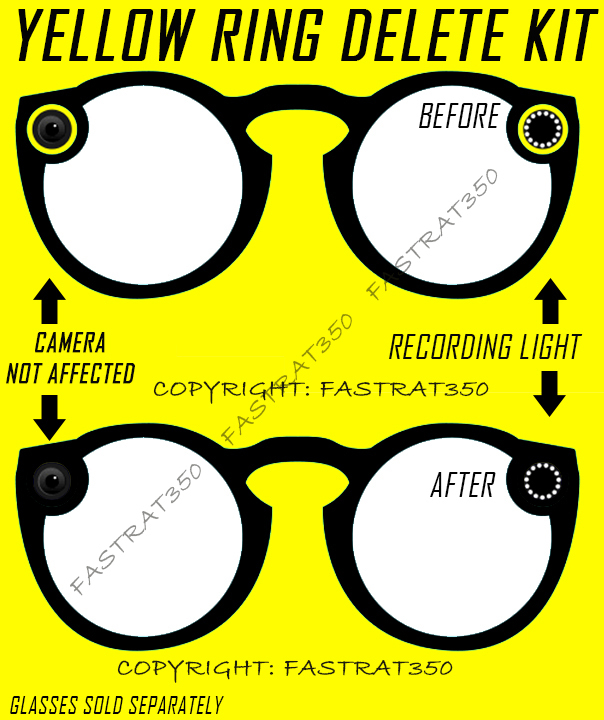 Snapchat Spectacles Black Out Kit for 1st And 2nd Generation Only