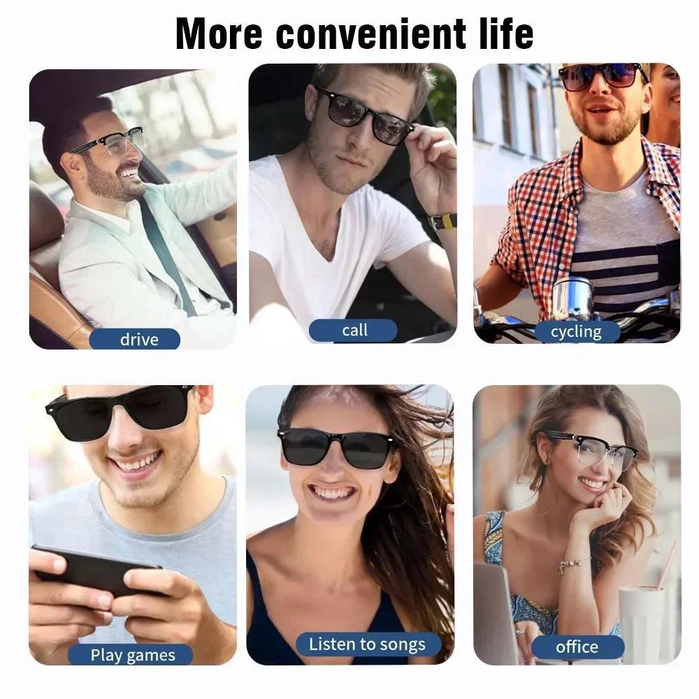 Smart Glasses Bluetooth Call Music Sunglasses Headset Headphone Wireless Speaker