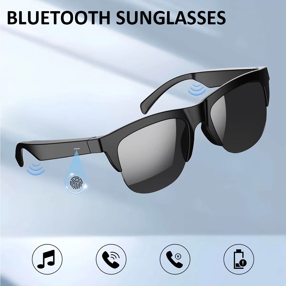 Smart Bluetooth Glasses Mic&Speakers Music Headphone Sunglasses Voice Control US