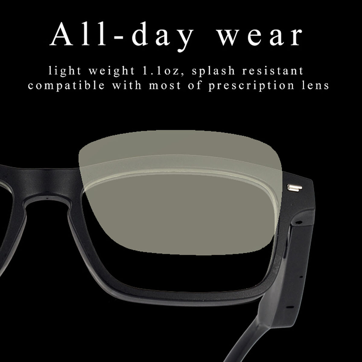 Wireless Smart Glasses Bluetooth Music Stereo Headset Audio Speaker Handsfree