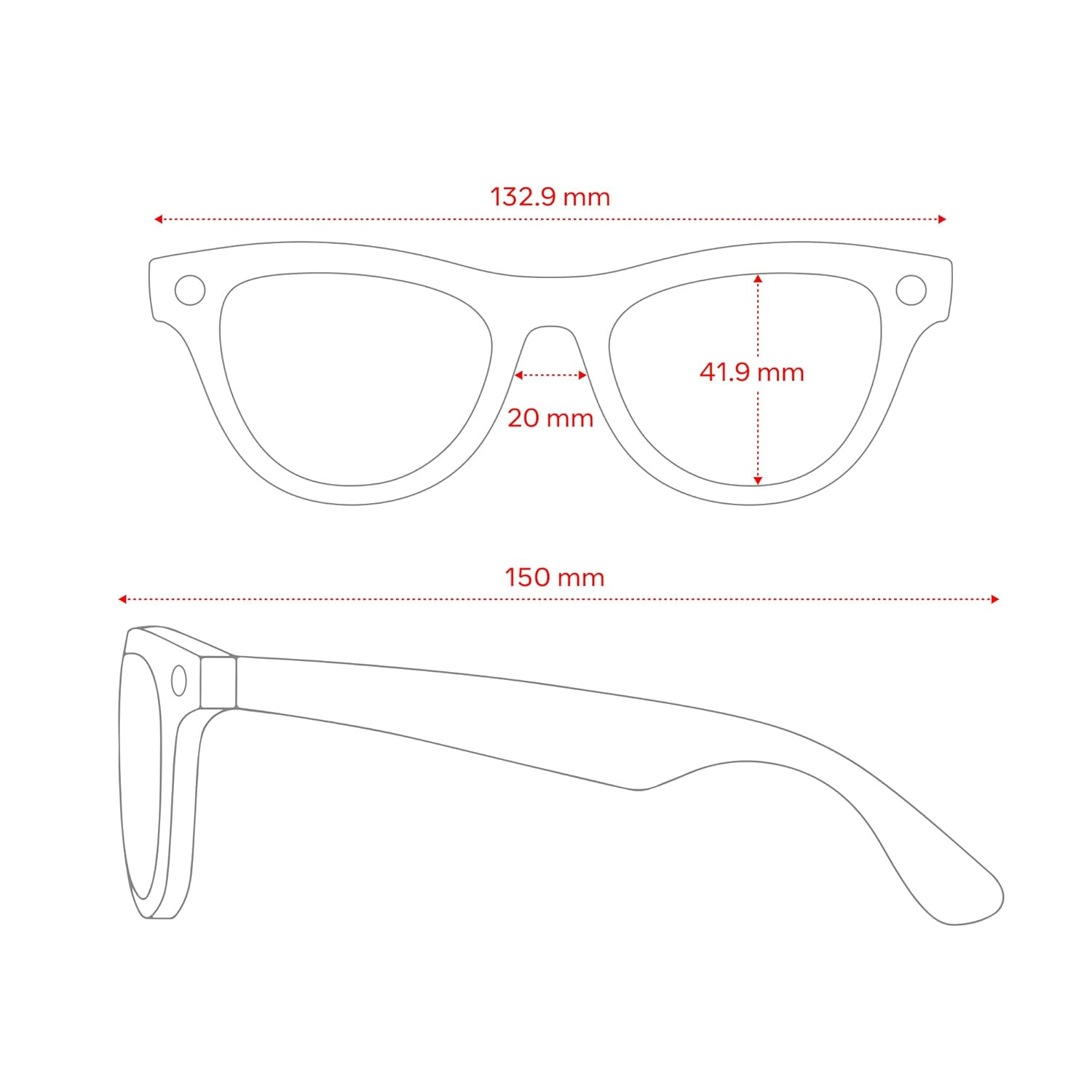 Ray-Ban Meta (Gen 2), Skyler, Shiny Black | Smart AI Glasses for Men, Women — 2X