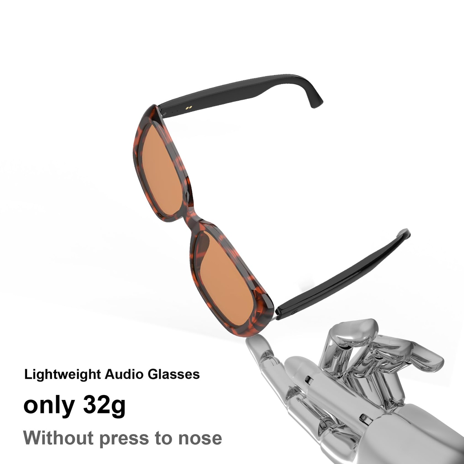 Smart Sunglasses Bluetooth Glasses, Audio glasses With Speakers, Blue Light B…
