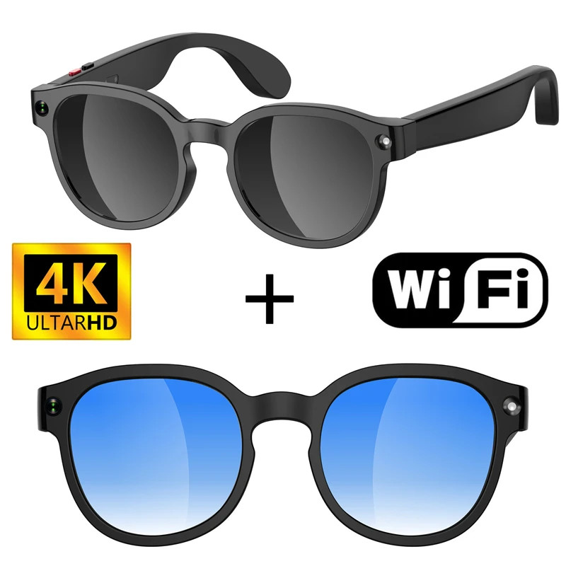 AI Smart Glasses 800W Camera HD Photo Video Voice Translation Bluetooth