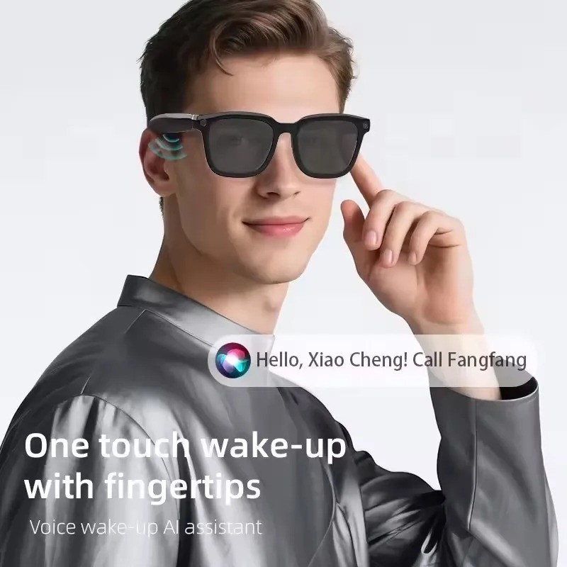 Lenovo AI Smart Glasses 4K Camera Bluetooth Translation Music Sunglasses