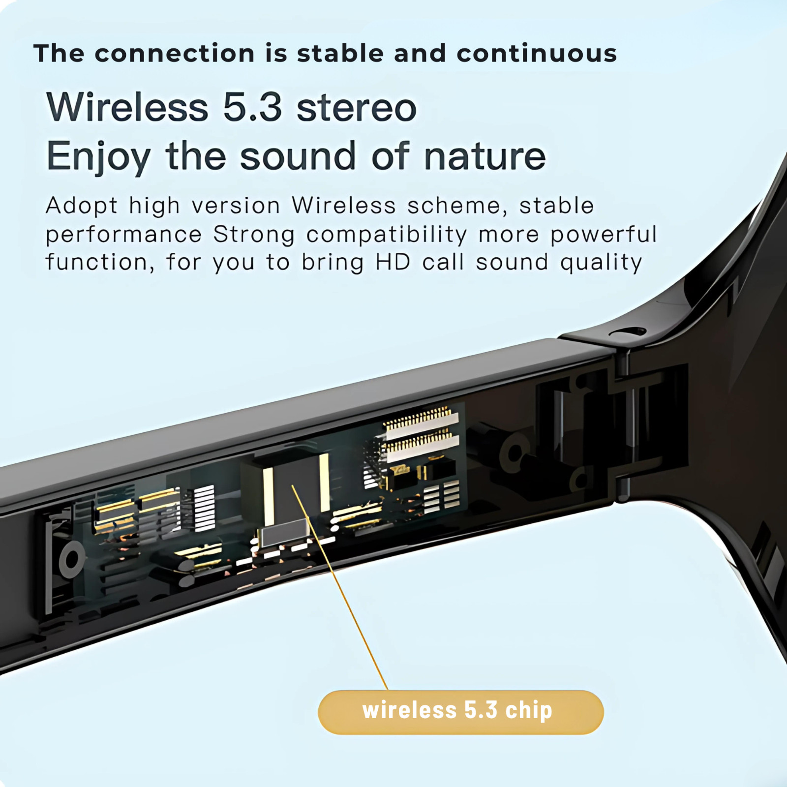 Bluetooth Smart Glasses Open Ear Sunglasses Music Call UV Lenses Men Women