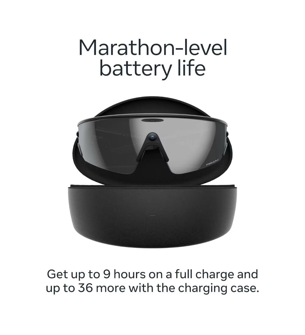 Oakley Meta – Vanguard glasses with Meta AI | Black/Prizm Black – Openbox