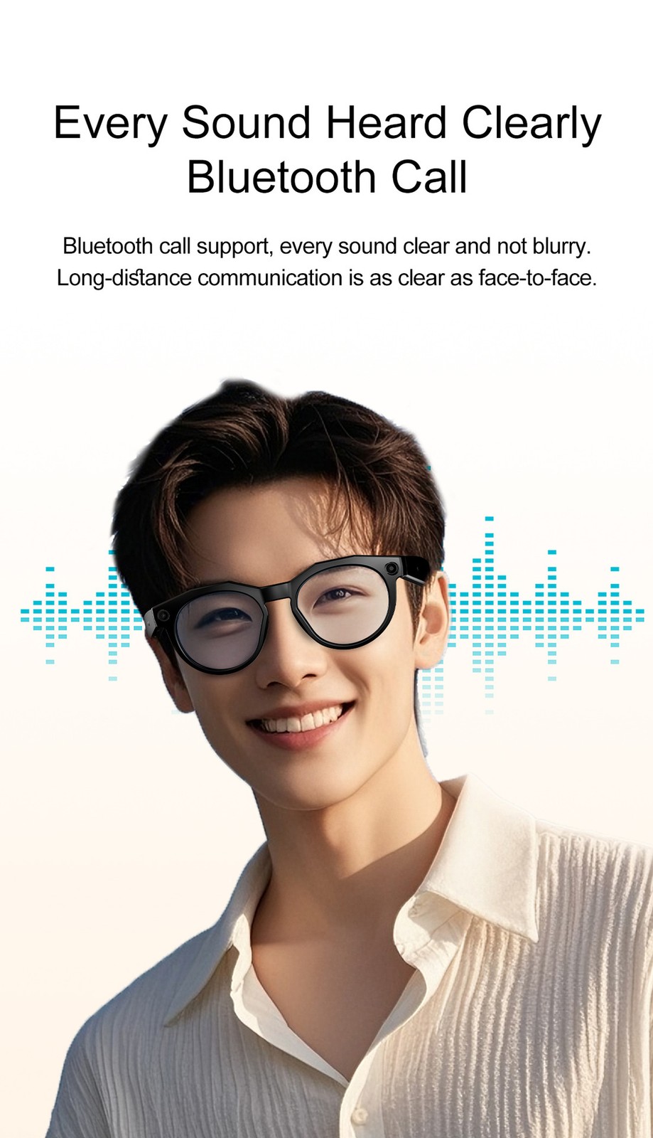 AI Smart Glasses Camera Calling WIFI Noise Reduction Translation Sunglasses ggj