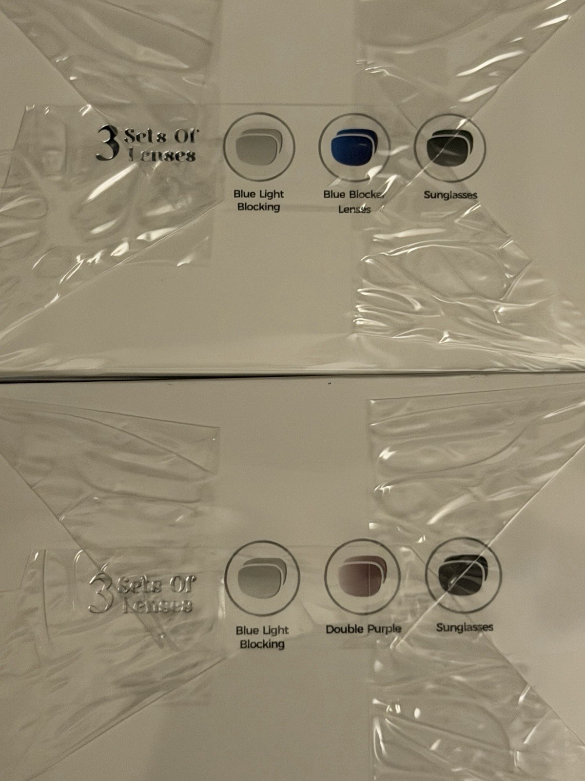 (2) AIMB-S1 AI Smart Glasses HD Black & White Brand New Factory Sealed