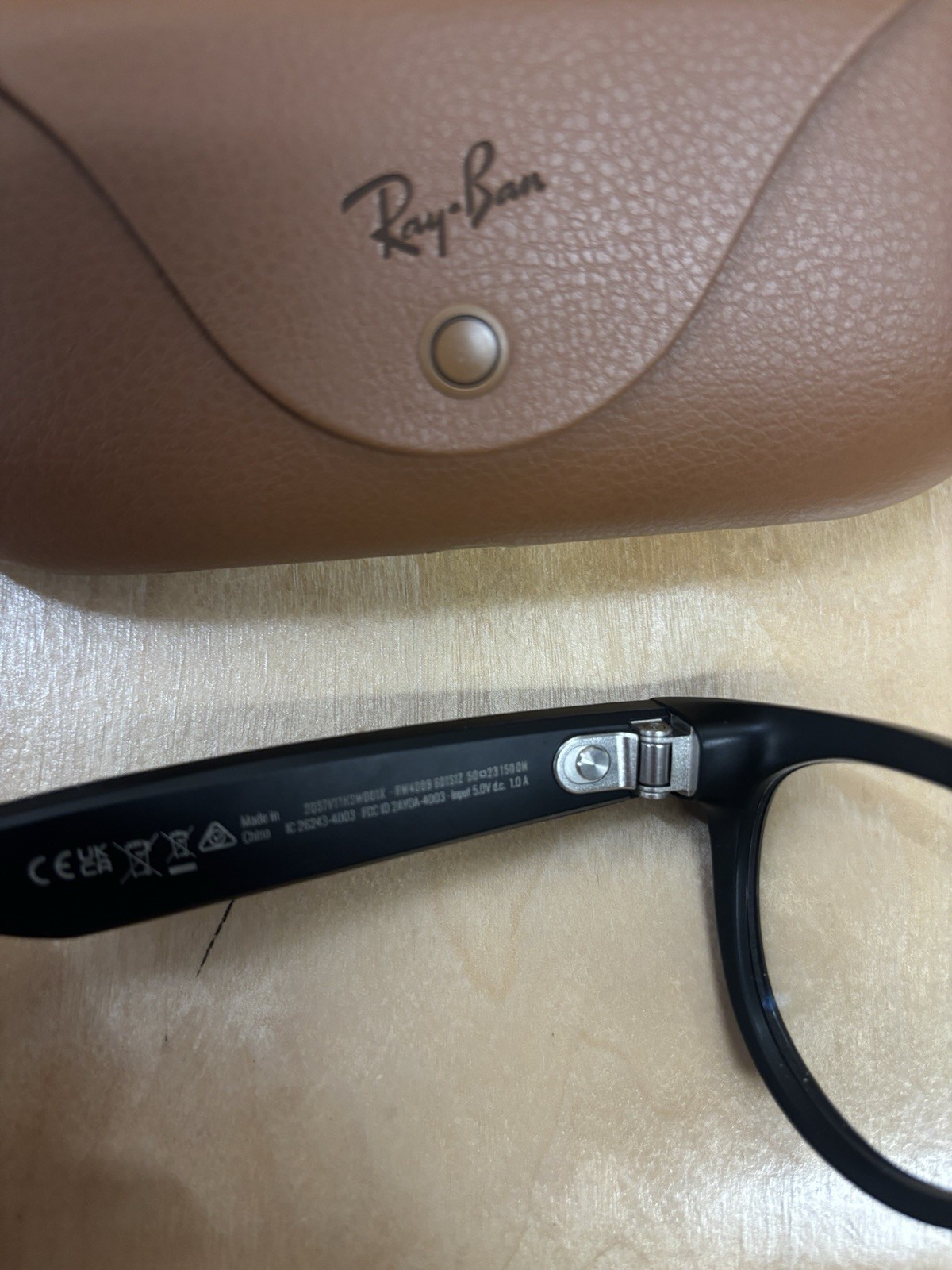 Ray-Ban Meta headliner RW4009 Smart Glasses Black 50-23 Blue Light w/ Case
