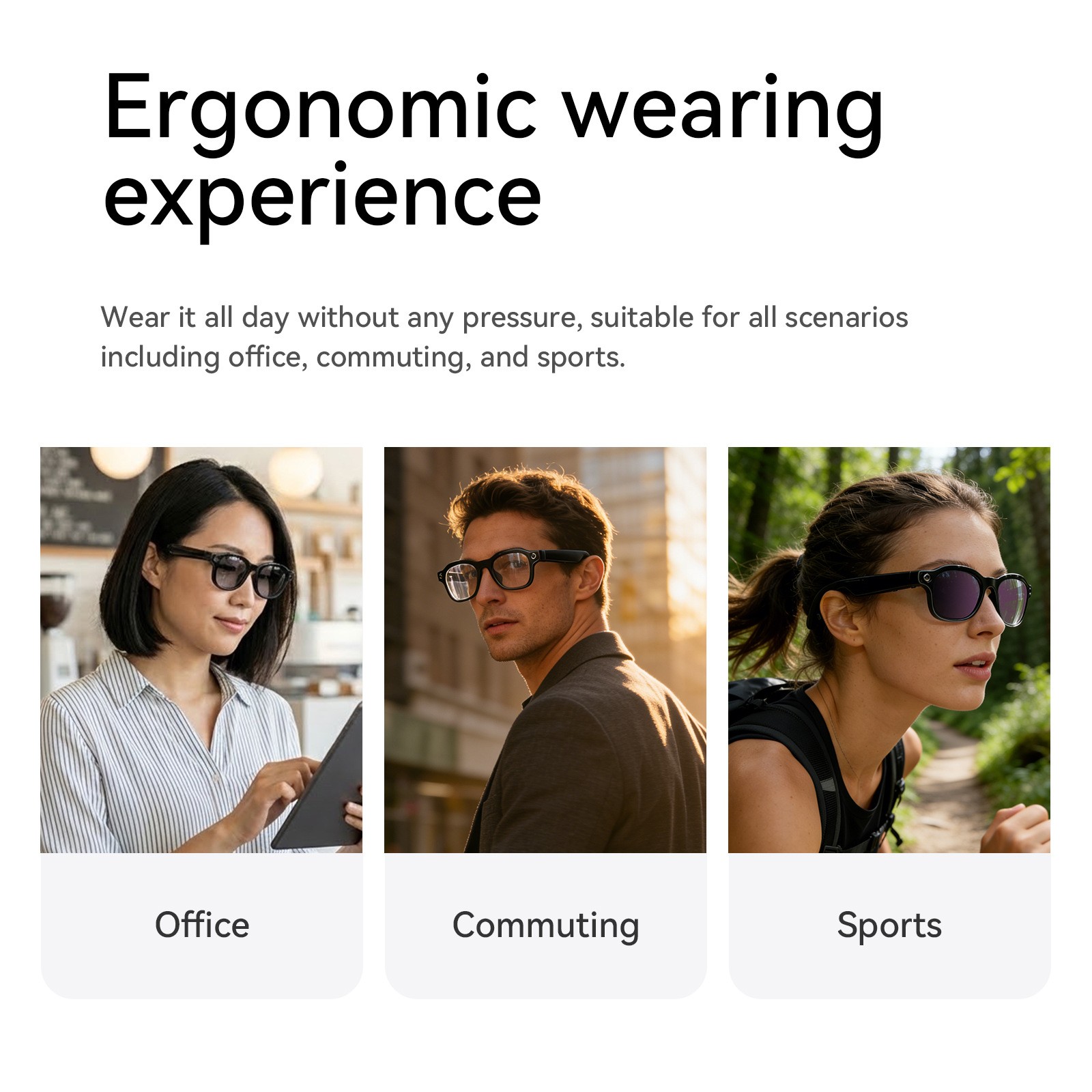 AI Smart Glasses 13MP Ultra-Wide Camera Video Recording Bluetooth Sunglasses
