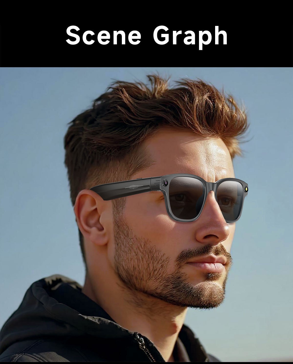 L801 AI Smart Glasses Camera/8 Million Pixels/Video Recording/AI Translation vhy