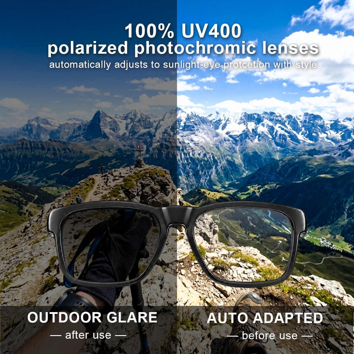 OhO sunshsine AI Glasses, Bluetooth Audio Sunglasses with ChatGPT Translation