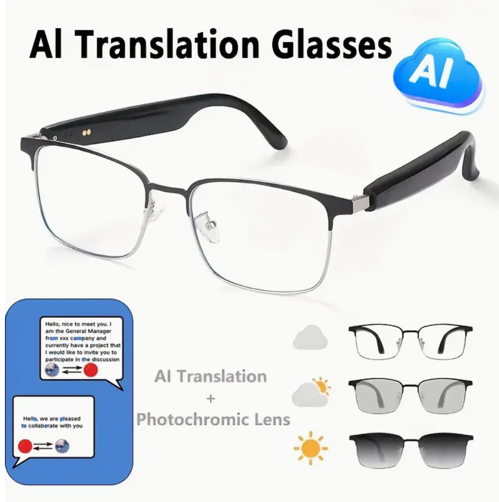 Smart Sunglasses, 5.3 Bluetooth Audio Glasses for Men Women, Remote Photography