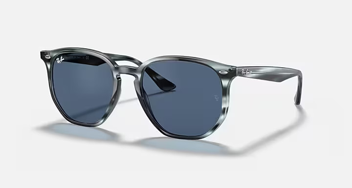 Ray Ban sunglasses 4306 6432/80 blue havana striped 54-19-145 3N