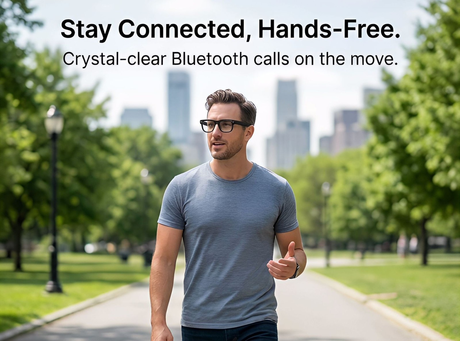 AI Smart Glasses w/ 8MP Camera Photo Tutorials Translation Wi-Fi Video Recording