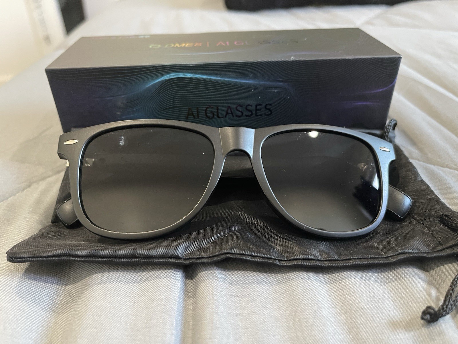 DMES AI GLASSES Bluetooth Smart Glasses with Microphone, Touch Control