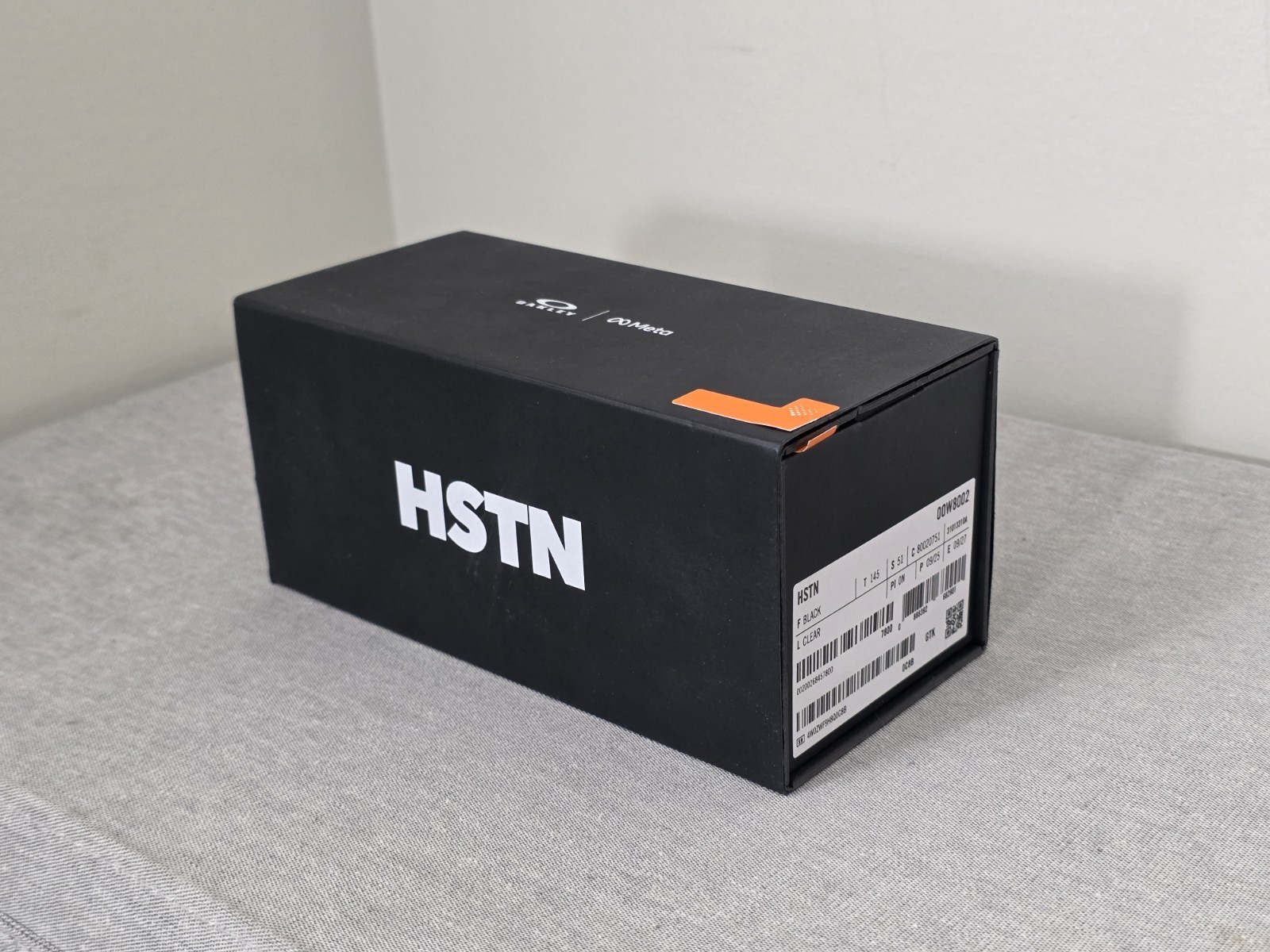 Oakley Meta HSTN Black Clear Lens Glasses 00W8002